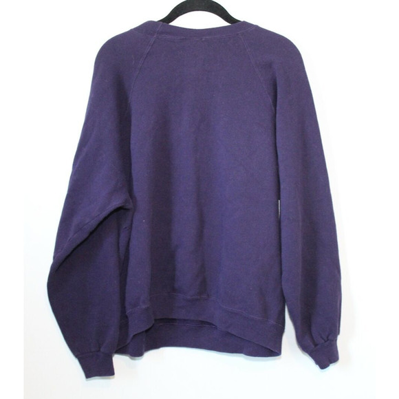 Vintage 1996 Marvin the Martian x Looney Tunes Crew Sweatshirt Purple XL H12289 - Picture 8 of 10